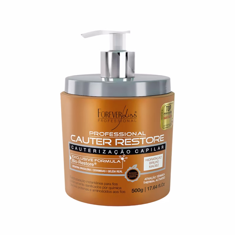 Kit Máscara Capilar Spray Cauterização Hidrata Forever Liss