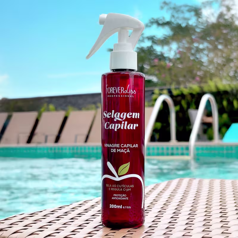 Kit 2 Selagem Capilar Vinagre Maçã Hidratação Forever Liss