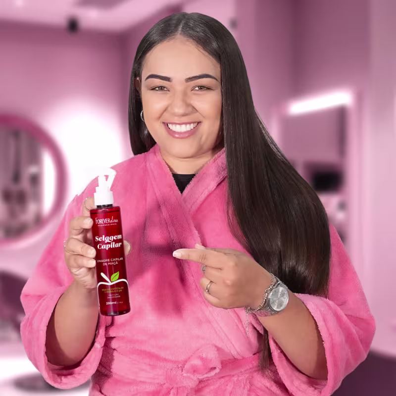 Kit 2 Selagem Capilar Vinagre Maçã Hidratação Forever Liss