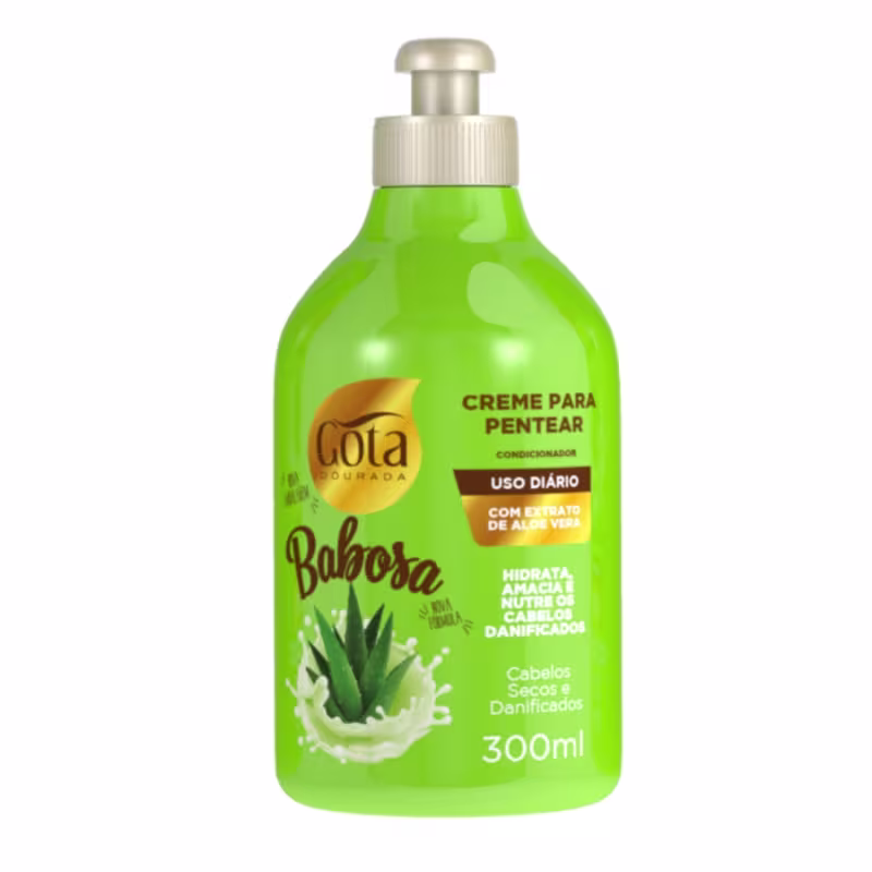 Kit Gota Babosa Uso Diario Shampoo + Condicionador + Creme