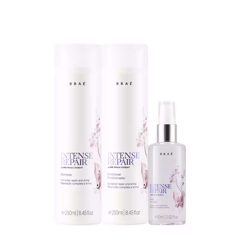 Kit Braé Intense Repair by Ana Paula Siebert Trio Oil (3 produtos)