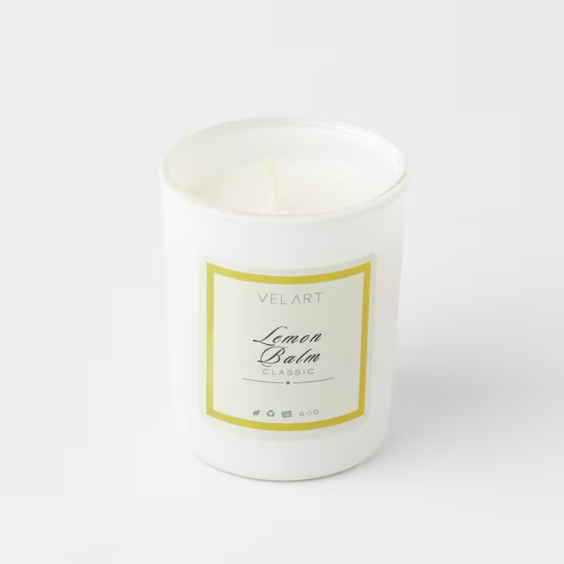 Vela Aromática Velart Classic Lemon Balm, 60g.