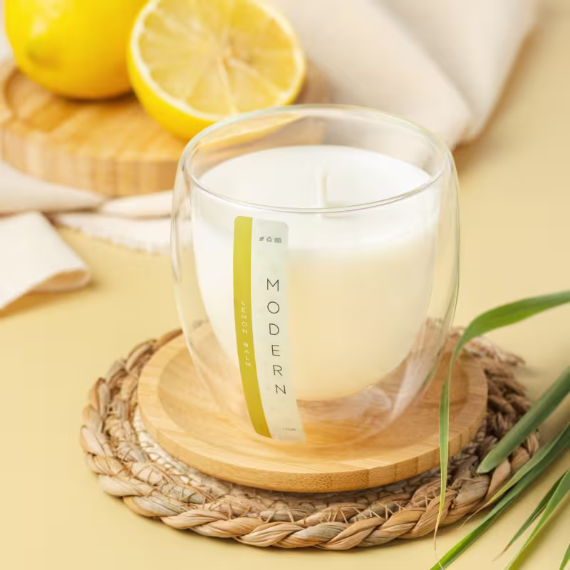 Vela Aromática Velart Modern Lemon Balm Natural, 190g.