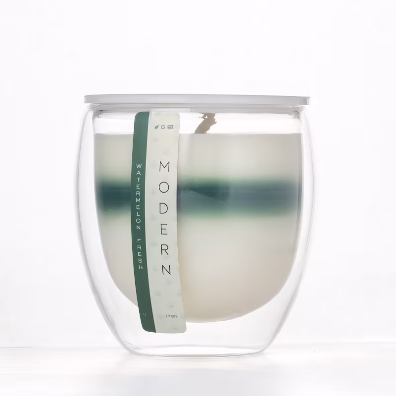 Vela Aromática Velart Modern Watermelon Fresh Stripe, 190g.