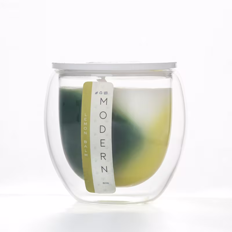 Vela Aromática Velart Modern Lemon Balm Color, 80g.