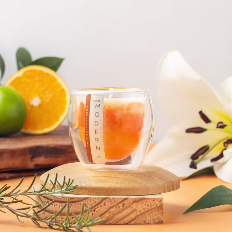 Vela Aromática Velart Modern Tropical Breeze Marble, 80g.