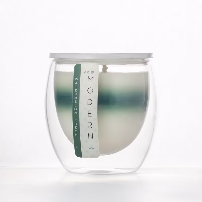 Vela Aromática Velart Modern Watermelon Fresh Stripe, 80g.