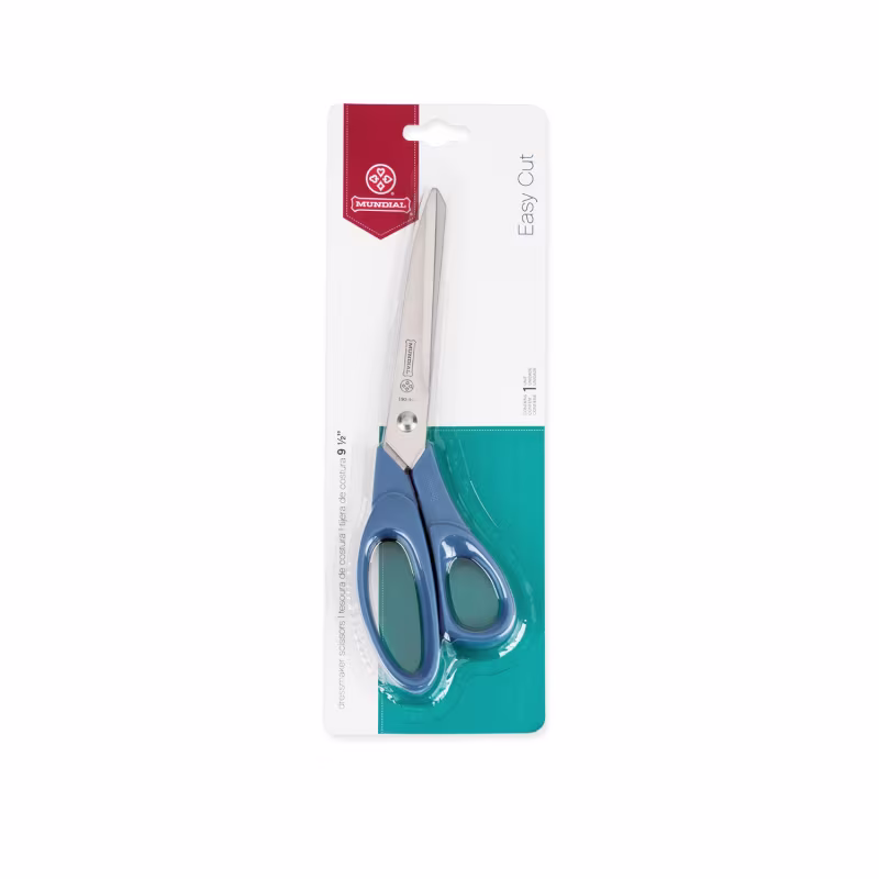 Tesoura Multiuso Azul Cortfácil Fio Liso 190N 9.1/2 Mundial