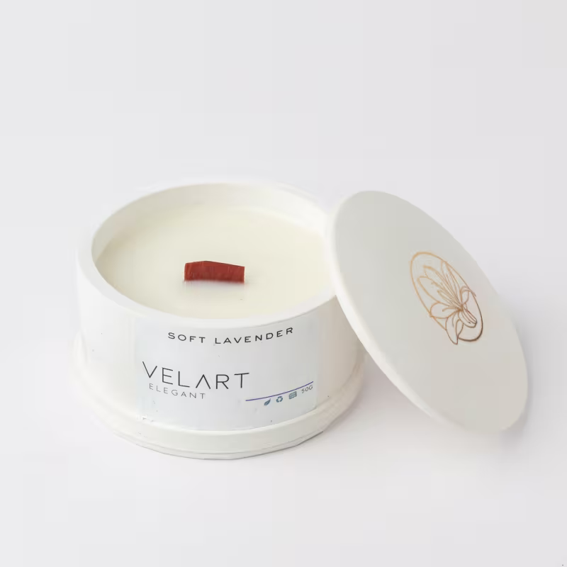 Vela Aromática Velart Elegant Soft Lavender, 55g.