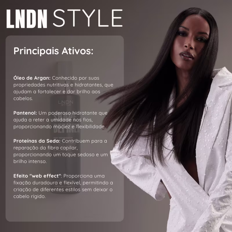 Spray Texturizador Capilar London Cosméticos Shape Definer, 150ml.