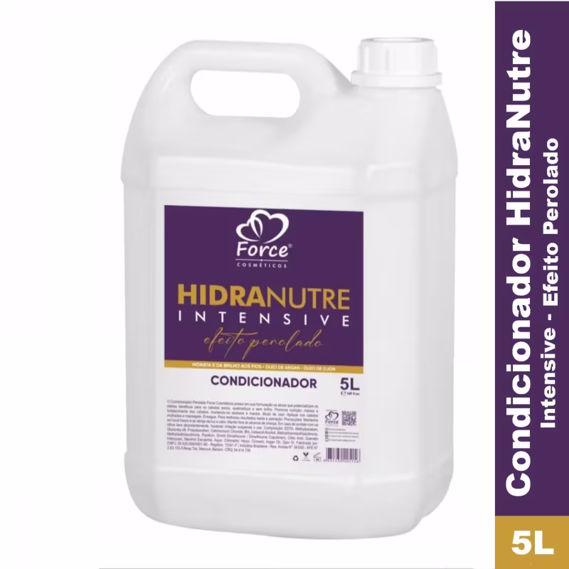 Kit Profissional Lavatório 5L Hidratante Capilar Perolado Galão + Hidratação Capilar de Mandioca 3Kg