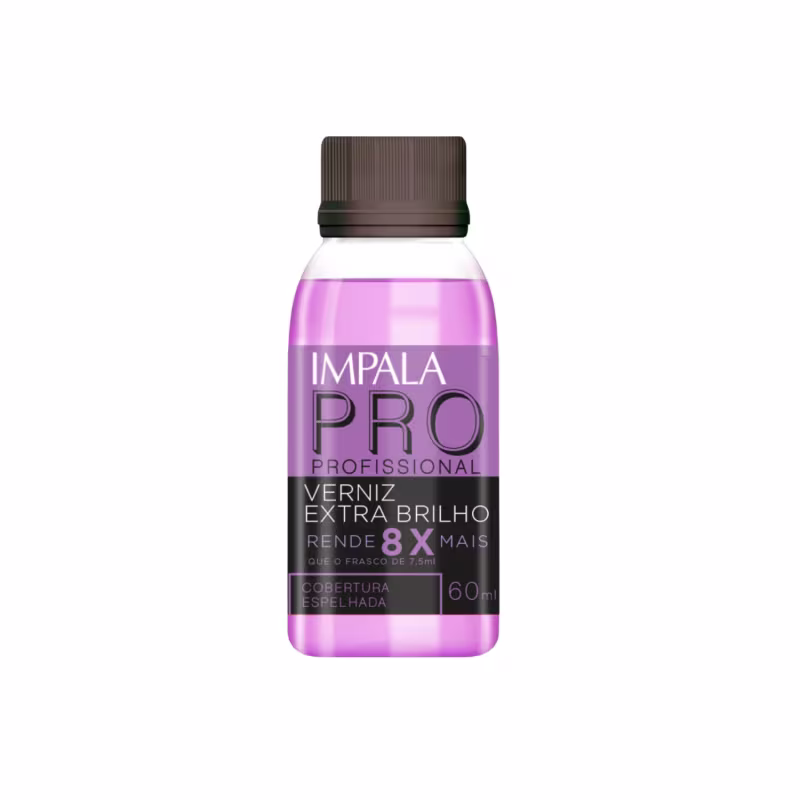 Kit 3 Esmalte Impala Base Extra Brilho Profissional 60ml