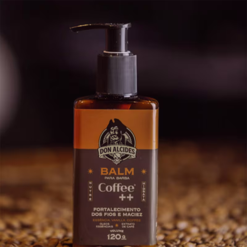 Kit 3x Balm Para Barba Hidratante Coffee 120ml Don Alcides