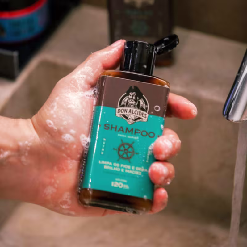 Kit 3x Shampoo Barba Coffee Lemon Calico Jack Don Alcides