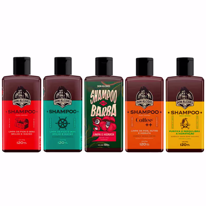 Shampoo Barba Negra Calico Guaraná Lemon Coffee Don Alcides