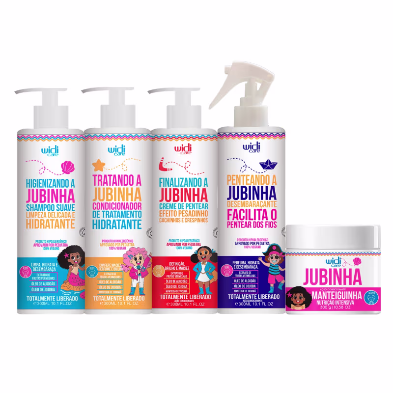 Kit Widi Care Jubinha Quinteto Essential, 5 produtos.