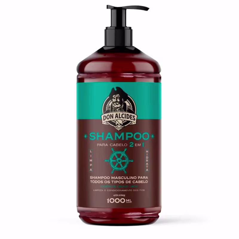 Kit Shampoo Balm Grande Calico Jack Pente Curvo Don Alcides