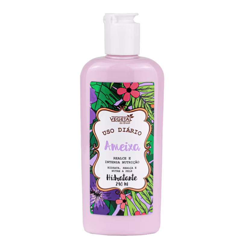 Creme Hidratante Corporal Vegetal do Brasil Uso Diário Ameixa, 240ml.