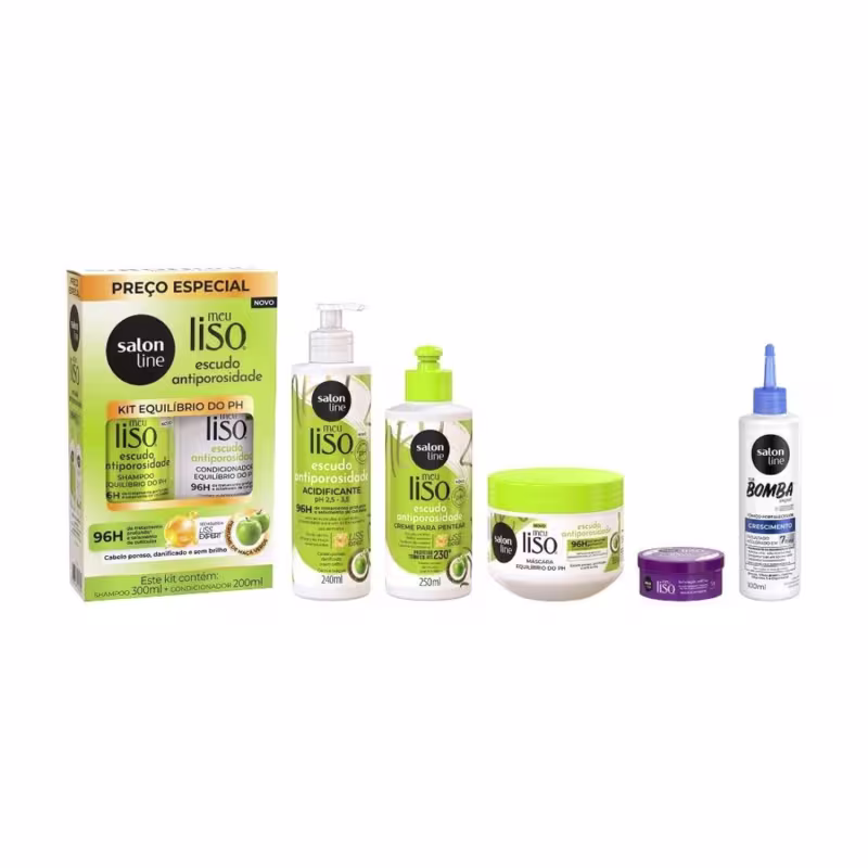 Kit Meu Liso Escudo Antiporosidade com Balm e Tônico