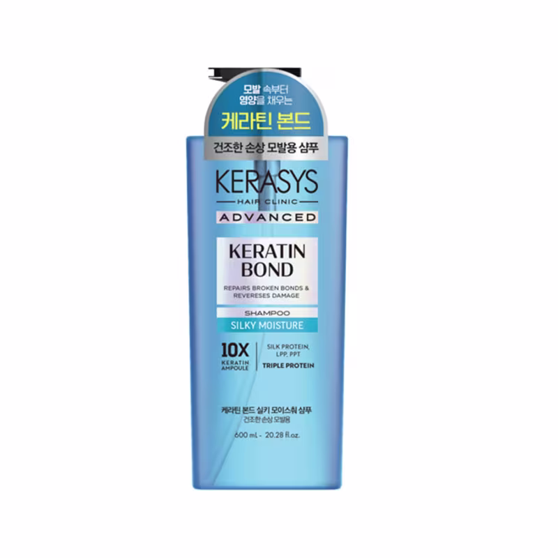 Kerasys Advanced Keratin Bond Silky Moisture Kit (Shampoo 600ml + Máscara 300ml)