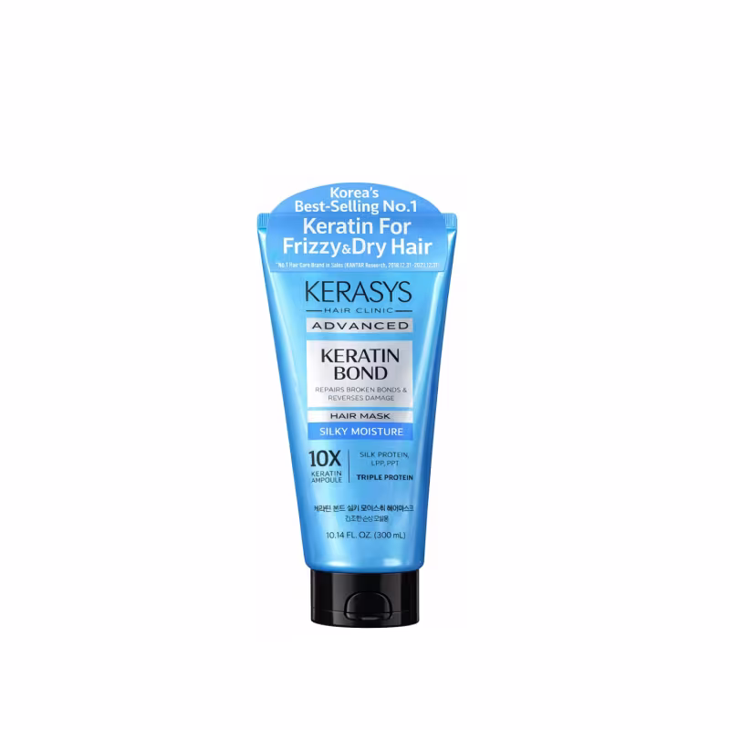 Kerasys Advanced Keratin Bond Silky Moisture Kit (Shampoo 600ml + Máscara 300ml)