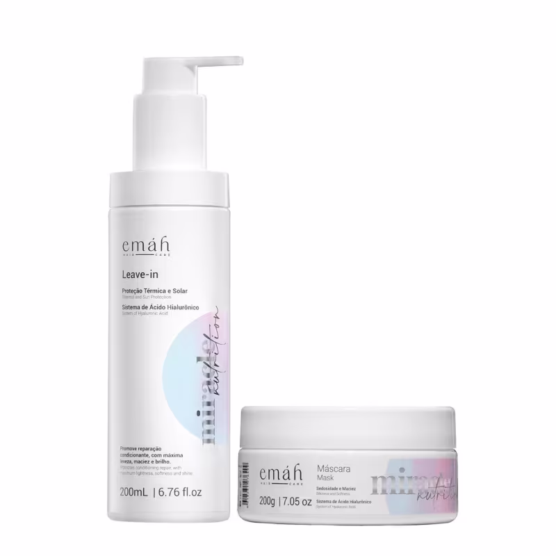 Kit Emáh Hair Care Miracle Nutrition Duo Basic, 2 produtos.
