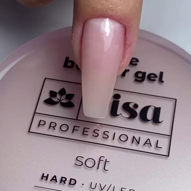 RISA - Gel Hard Builder Nude Euro - Construtor Para Alongamento Unhas Fibra Gel - 30g