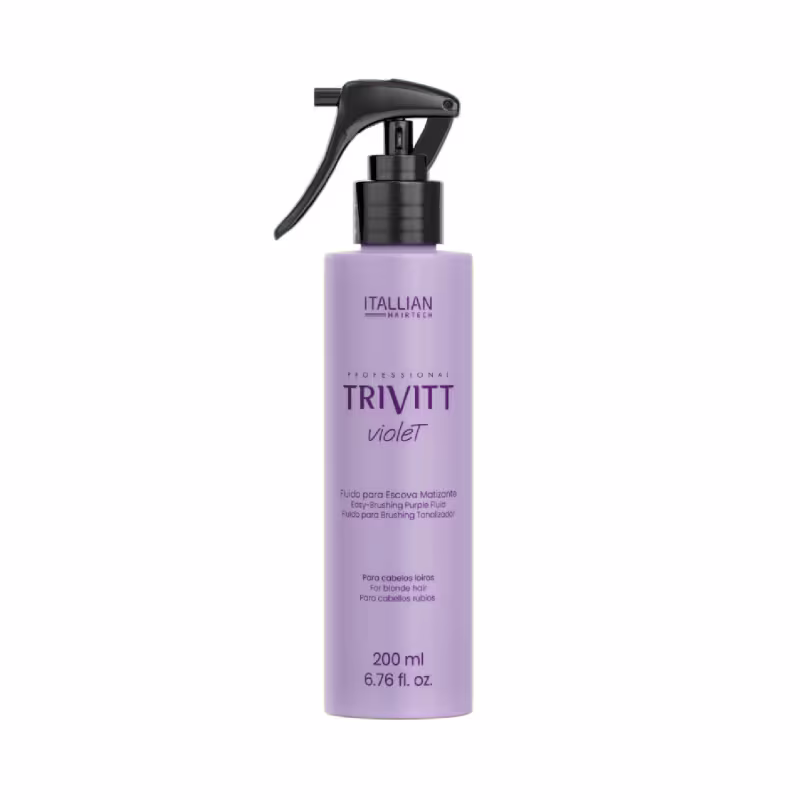 Fluido Capilar Para Escova Matizante Trivitt 200ml – Reduz o Amarelado e Prolonga o Liso dos Fios