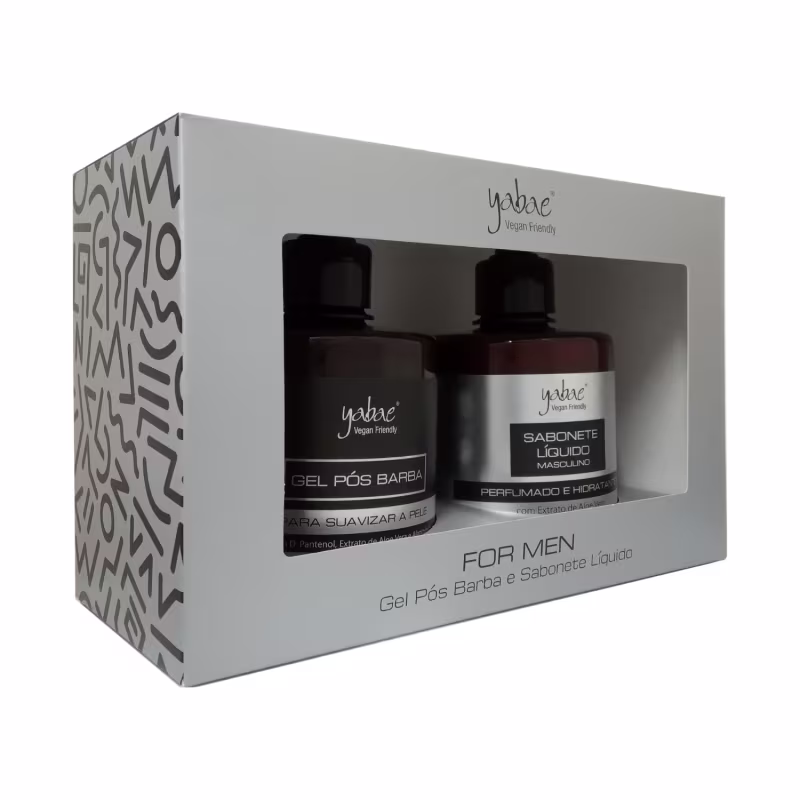 Kit Masculino Yabae Pós Barba E Sabonete Líquido Hidratante
