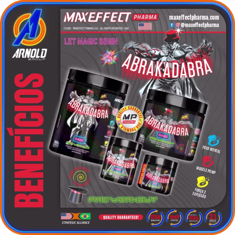 Suplemento Alimentar em Pó MAXEFFECT Abrakadabra Magic, 360g.