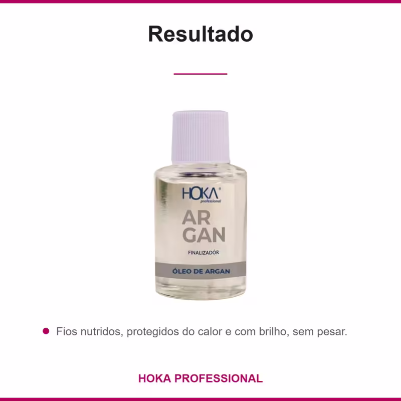 Óleo Argan Finalizador Protetor Térmico 6,5ml Hoka