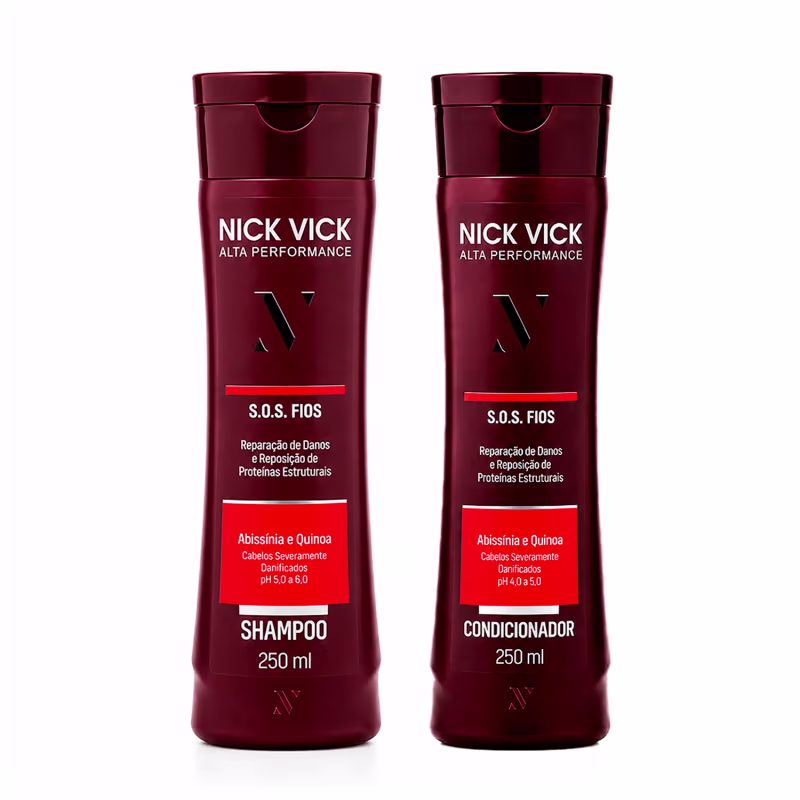 Kit NICK VICK S.O.S. Fios Alta Performance (Shampoo e Condicionador)