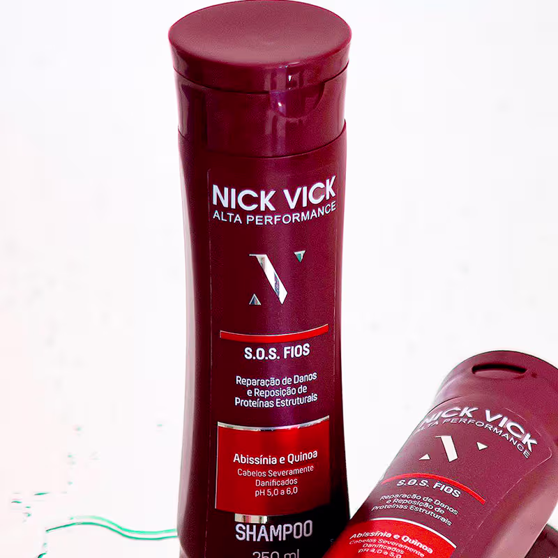 Kit NICK VICK S.O.S. Fios Alta Performance (Shampoo e Condicionador)