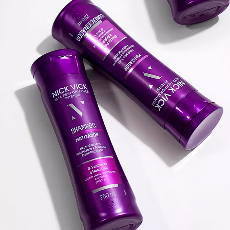 KIT NICK VICK MATIZADOR COMPLETO(Shampoo, Cond, Másc. e Spray Loiros)