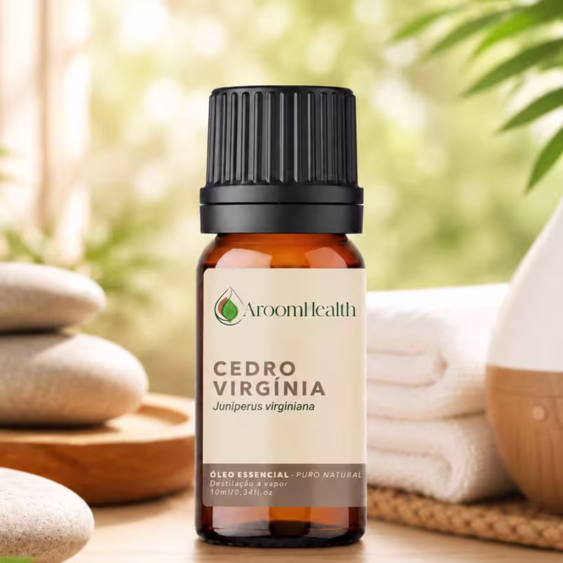 Óleo Essencial Puro Natural de Cedro Virgínia 10ml