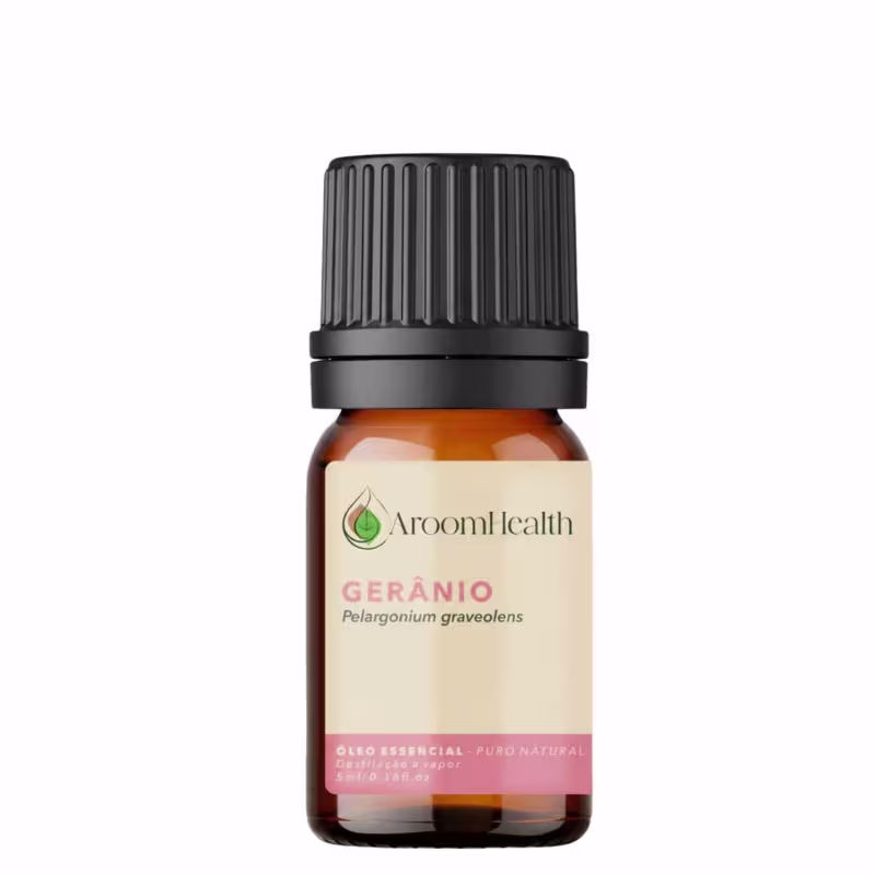 Óleo Essencial Puro Natural de Gerânio 5 ml