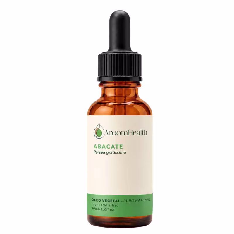 Óleo Vegetal Puro Natural Prensado a Frio de Abacate 30ml