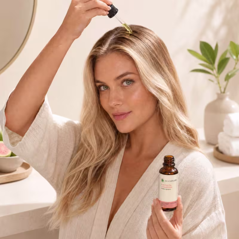 Óleo Vegetal Puro Natural Prensado a Frio Folha da Goiabeira 30ml