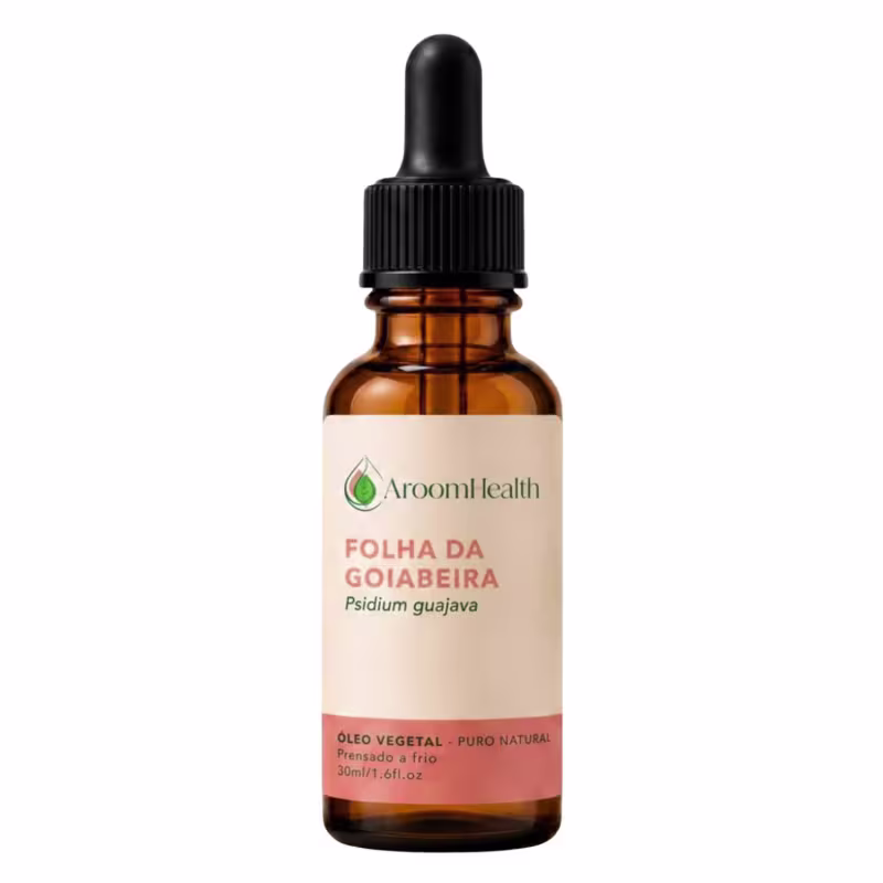 Óleo Vegetal Puro Natural Prensado a Frio Folha da Goiabeira 30ml