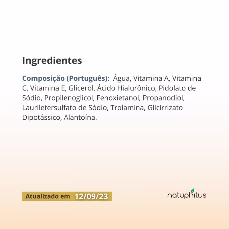 Sérum Vita Skin Multivitaminas 35ml - Fórmula Intense Care