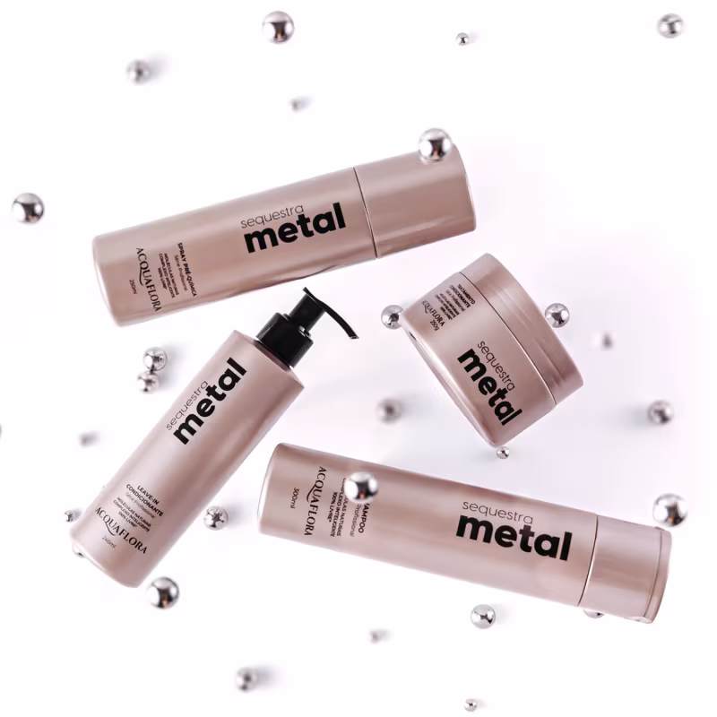 Kit Acquaflora Sequestra Metal Pré + Shampoo + Tratamento (3 produtos)
