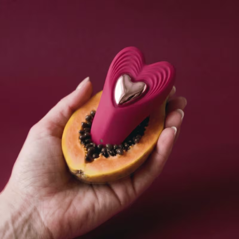 Vibrador Calcinha Com Controle Sem Fio Heart - Vermelho