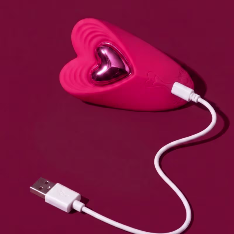 Vibrador Calcinha Com Controle Sem Fio Heart - Vermelho