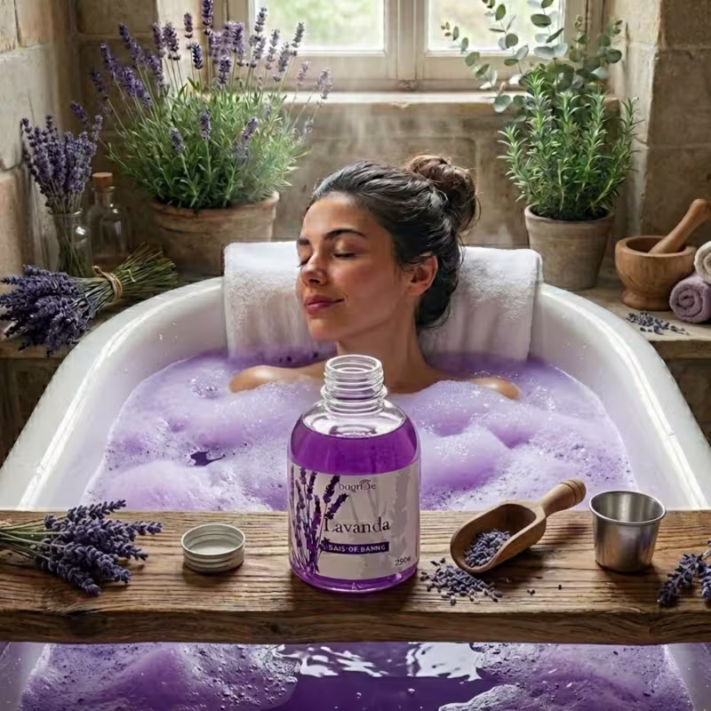 Espuma Para Banho Banheira Lavanda Hidro Ofurô Spa Relax 250ml