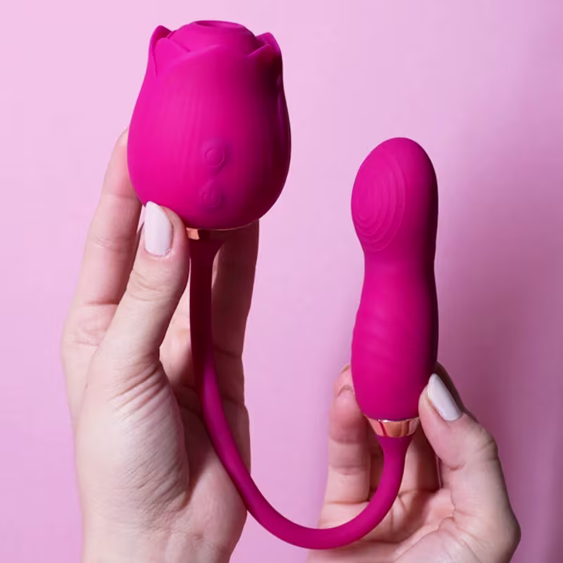 Sugador e Vibrador Finger Sweet Curadoria Désir  - Magenta