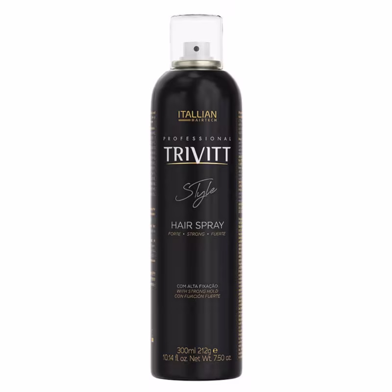 Trivitt Style Hair Spray Laque Forte 300ml – Alta Fixação Penteado Poderoso