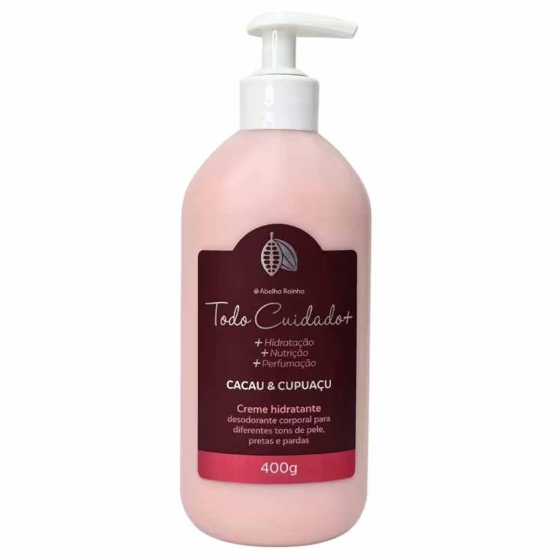 Abelha Rainha Todo Cuidado Mais Creme Hidratante Corporal Cacau e Cupuaçu 400g
