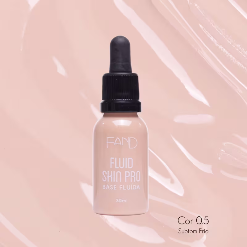 Base Líquida Fand Cosméticos Fluid Skin Pro, 30ml.