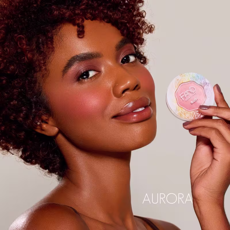 Blush Compacto Fand Cosméticos, 5g.