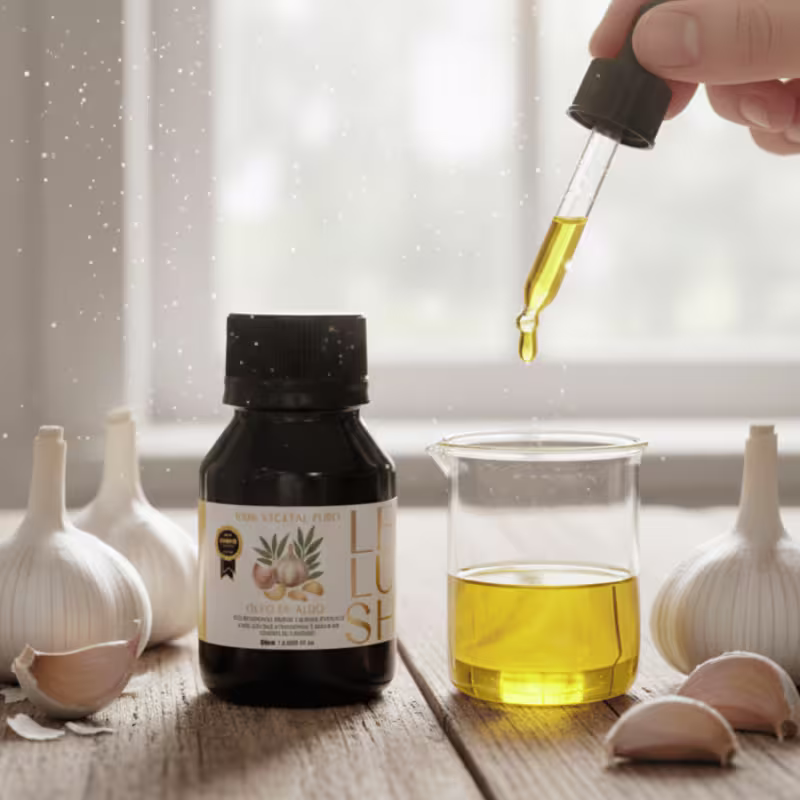 Óleo de Umectação de Alho 100% PURO - 60ml Lelush